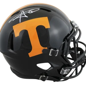 Tennessee Alvin Kamara Signed Black Full Size Speed Rep Helmet BAS Witnessed