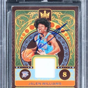 Thunder Jalen Williams Signed 2022 Court Kings ANJ #3 RC Card Auto 10! BAS Slab