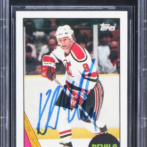 Devils Kirk Muller Authentic Signed 1987 Topps #157 Card BAS Slabbed