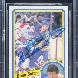 Blues Brian Sutter Authentic Signed 1984 O-Pee-Chee #192 Card BAS Slabbed