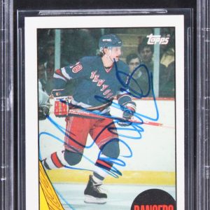 Rangers Tomas Sandstrom Authentic Signed 1987 Topps #28 Card BAS Slabbed