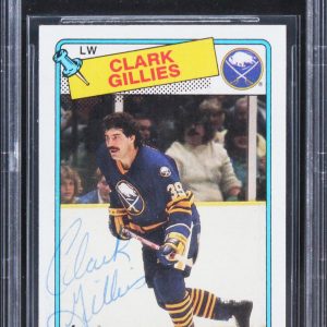 Sabres Clark Gillies Authentic Signed 1988 Topps #80 Card BAS Slabbed