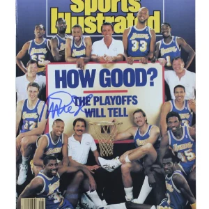 Lakers Magic Johnson Signed April 1988 Sports Illustrated Magazine BAS Witnessed