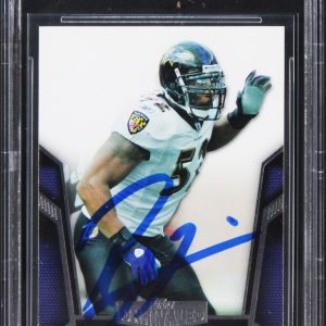 Ravens Ray Lewis Authentic Signed 2010 Topps Unrivaled #6 Card BAS Slabbed