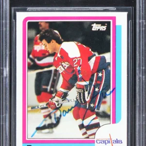 Capitals Dave Christian Authentic Signed 1986 Topps #21 Card BAS Slabbed