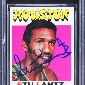 Rockets Stu Lantz Authentic Signed 1971 Topps #108 Card BAS Slabbed
