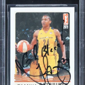 Fever Tamika Catchings "God Bless!" Signed 2016 WNBA #47 Card BAS Slabbed