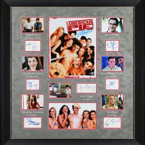 American Pie (7) Reid, Biggs, Hannigan +4 Signed Framed Display BAS #AC26581