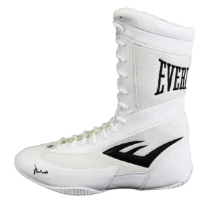 Muhammad Ali Signed White Everlast Boxing Shoe Size 11.5 Auto 10! PSA #4A54362
