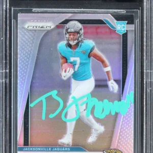 Brian Thomas Jr. Signed 2024 Panini Prizm Silver #314 RC Card Auto 10! BAS Slab