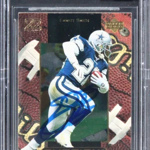 Cowboys Emmitt Smith Signed 1999 Upper Deck Ovation #16 Card Auto 10! BAS Slab