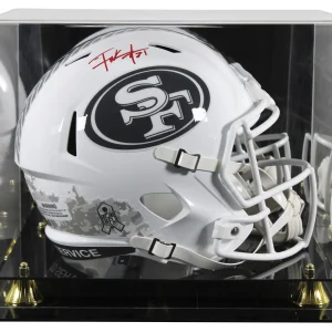 49ers Frank Gore Signed STS III Full Size Speed Rep Helmet W/ Case BAS Witnessed
