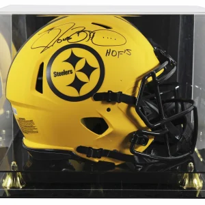 Steelers Jerome Bettis "HOF 15" Signed Rave F/S Speed Proline Helmet W/ Case BAS