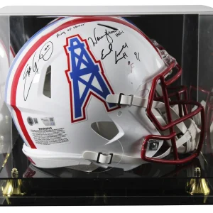 (3) Campbell, George & Moon Signed 81-98 TB F/S Speed Proline Helmet W/ Case BAS