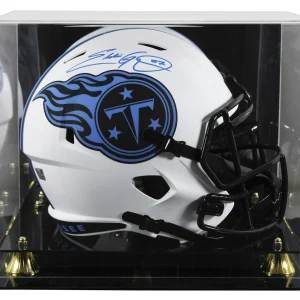 Tennessee Eddie George Signed Lunar Full Size Speed Rep Helmet W/ Case Fanatics