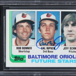 Orioles Cal Ripken Jr. Signed 1982 Topps #21 Rookie Card Auto 10! BAS Slabbed