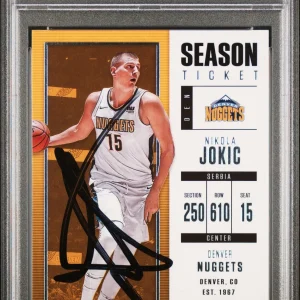 Nuggets Nikola Jokic Authentic Signed 2017 Panini Contenders #88 Card PSA Slab