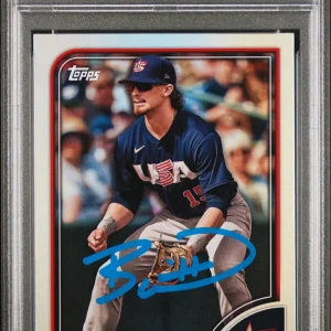 Royals Bobby Witt Jr. Signed 2023 Topps WBC #18 Card 9 Auto 10! PSA/DNA Slabbed