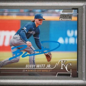 Bobby Witt Jr. Signed 2022 Stadium Club CR #2 RC Card 9 Auto 10! PSA/DNA Slabbed