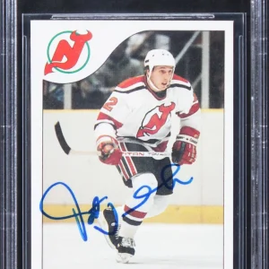 Devils Pat Verbeek Authentic Signed 1985 Topps #56 Card Autographed BAS Slabbed
