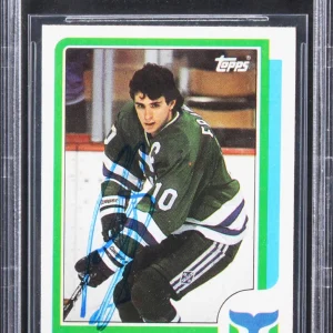 Whalers Ron Francis Authentic Signed 1986 Topps #43 Card BAS Slabbed