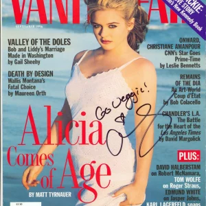 Alicia Silverstone Signed Vanity Fair Magazine Cover September 1996 BAS #BT01156