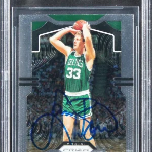 Celtics Larry Bird Authentic Signed 2019 Panini Prizm #16 Card BAS Slabbed