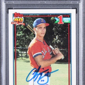Braves Chipper Jones Signed 1991 Topps #333 Rookie Card Auto 10! PSA/DNA Slabbed