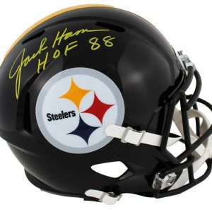 Steelers Jack Ham HOF 88 Authentic Signed Full Size Speed Rep Helmet BAS