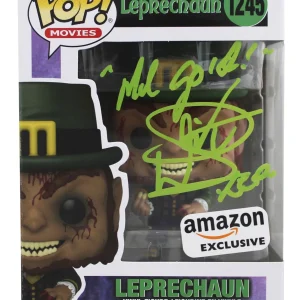 Warwick Davis "Me Gold!" Signed Leprechaun #1245 Funko Pop Vinyl Figure JSA