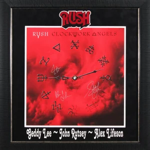 Rush (3) Peart, Lee & Lifeson Signed & Framed 17x17 Lithograph BAS #A40427