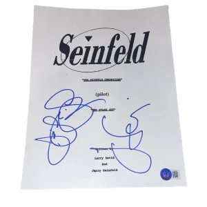 Jerry Seinfeld Julia Louis Dreyfus Signed "Seinfeld" Pilot Full TV Script BAS X2