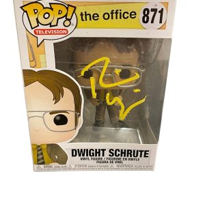 Rainn Wilson Signed Autograph The Office Funko Pop 871 Dwight Beckett BAS COA B
