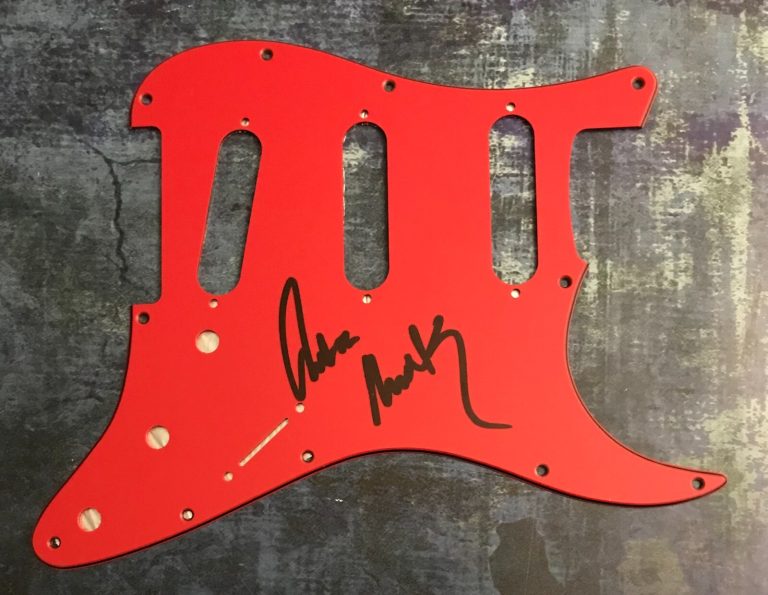 GFA Heat & Lose My Cool Star * AMBER MARK * Signed Electric Pickguard PROOF  COA