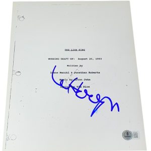Whoopi Goldberg Signed Autograph The Lion King Movie Script Screenplay Beckett