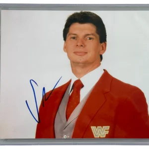 Vince McMahon Signed 8x10 Photo WWE WWF Wrestling Auto Beckett Encapsulation