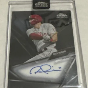 2021 Topps Chrome Black Autographs #CBA-HOS Rhys Hoskins Auto