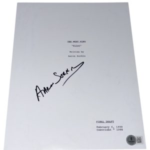 Aaron Sorkin Signed Autograph The West Wing "Pilot" Full TV Ep Script Beckett