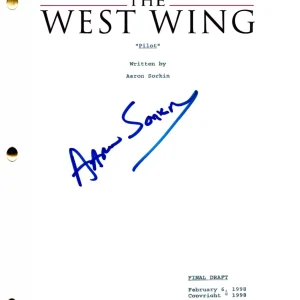 Aaron Sorkin Signed The West Wing Pilot Script Authentic Autograph Beckett