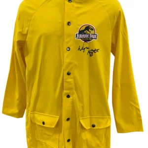 Wayne Knight Signed Jurassic Park Prop Replica Rain Coat Nedry Autograph Beckett