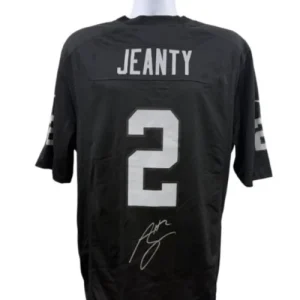 Ashton Jeanty Signed Las Vegas Raiders Jersey Autograph Beckett Witness