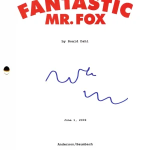 Wes Anderson Signed Fantastic Mr. Fox Full Script Authentic Autograph Beckett