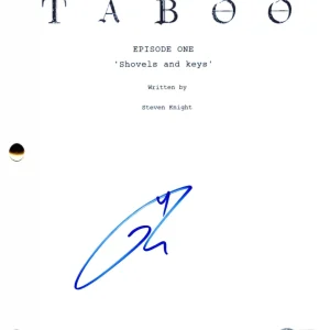 Tom Hardy Signed Taboo Pilot Full Script Authentic Autograph Beckett