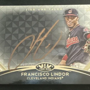 FRANCISCO LINDOR 2018 TOPPS TIER ONE AUTO TIER ONE TALENT AUTOGRAPH #8/25
