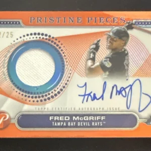 2024 Topps Pristine Fred McGriff Pristine Pieces Auto Relic Orange PPAR-FM 22/25