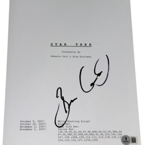 Bruce Greenwood Signed Autograph Star Trek Full Movie Script Screenplay Beckett