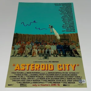 Wes Anderson Signed Autograph Asteroid City 12x18 Photo Poster Proof Beckett BAS