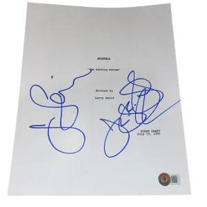 Jerry Seinfeld Julia Louis-Dreyfus Signed "Seinfeld" Parking Garage Script BAS