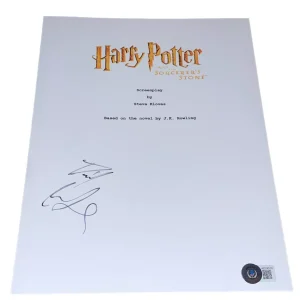 Daniel Radcliffe Signed Auto Harry Potter and the Sorcerer's Stone Script BAS B