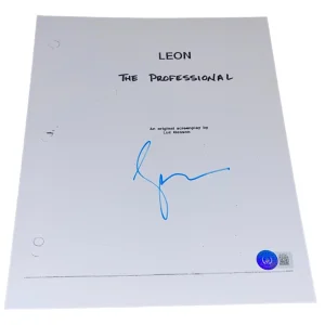 Gary Oldman Signed Autograph Leon The Professional Full Movie Script BAS COA X2